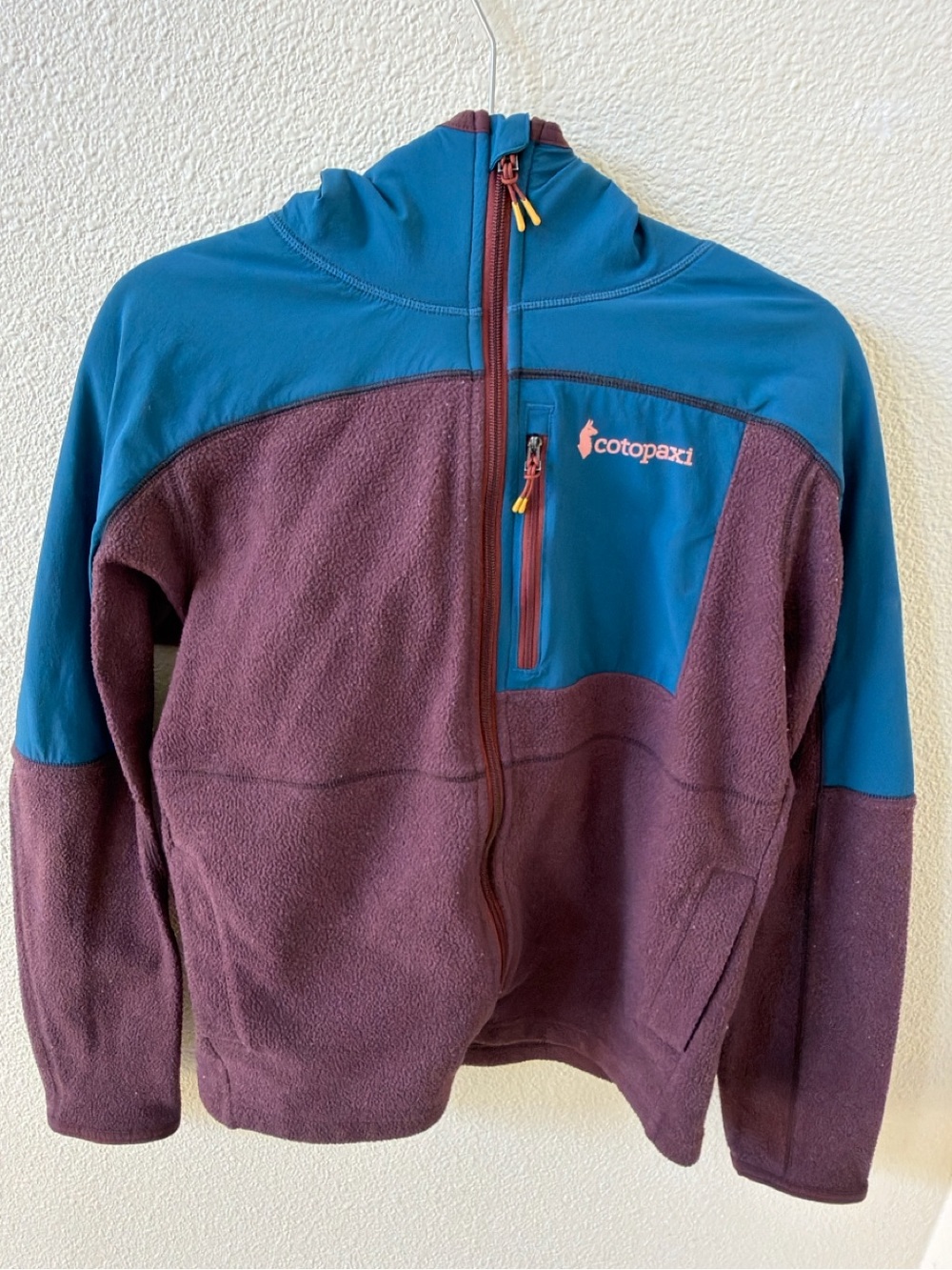 Cotopaxi Teal & Plum Fleece Hoodie